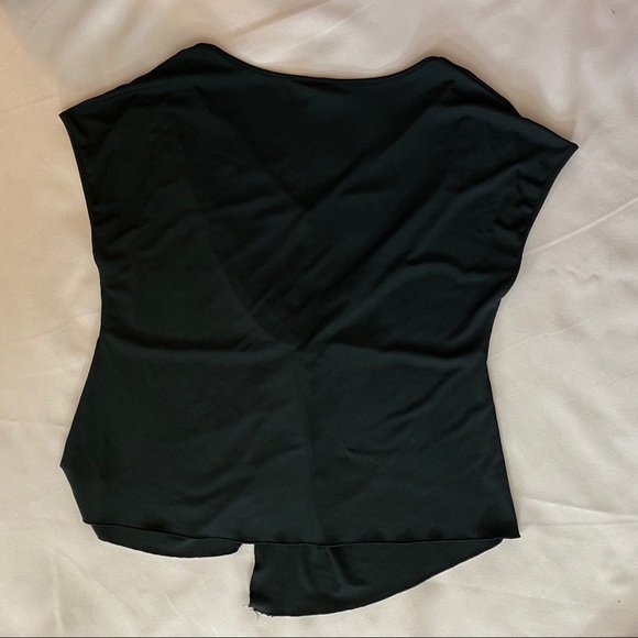 Shein Curve Rib-Knit Twist Front Blouse, 1XL - Picture 2 of 6